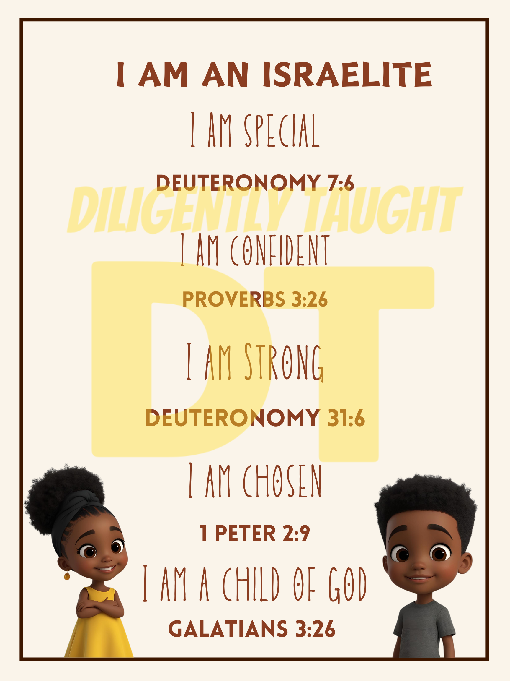 "I AM" Learning Handout