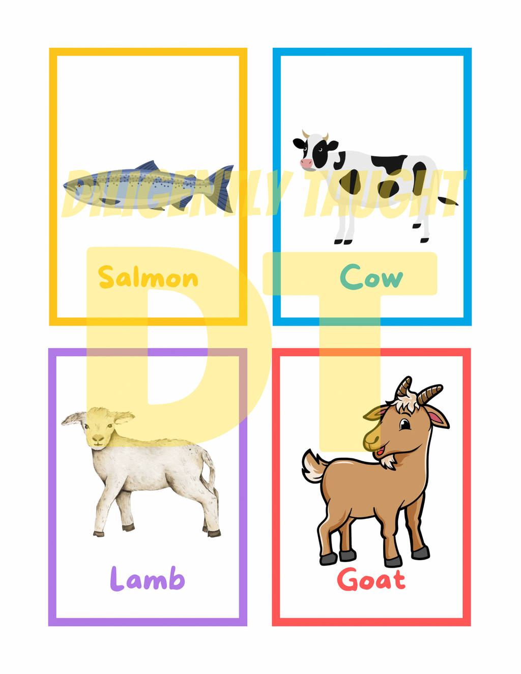 Clean & Unclean Animals Flashcards