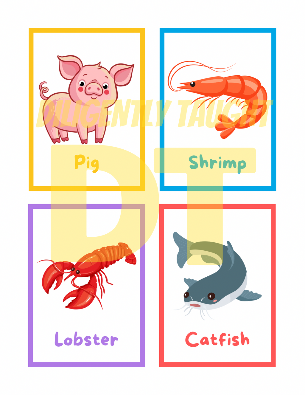 Clean & Unclean Animals Flashcards
