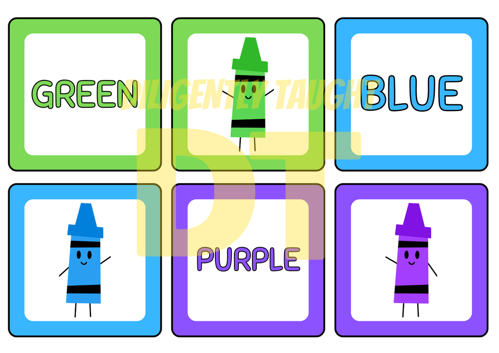 Crayon Color Flashcards