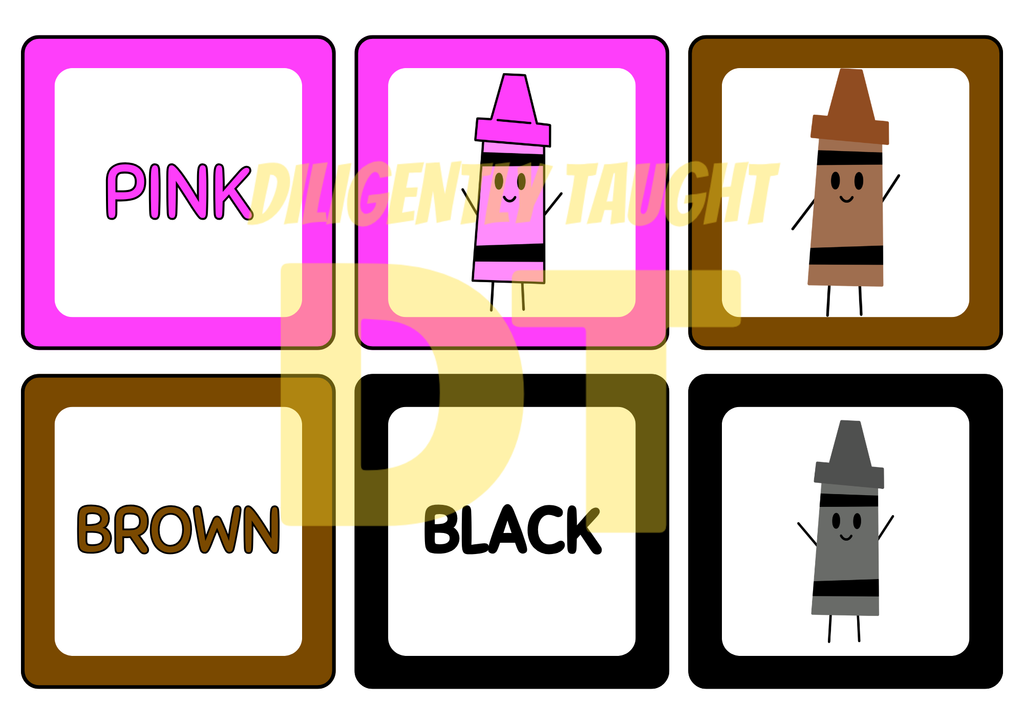 Crayon Color Flashcards