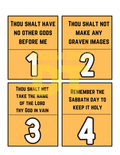 10 Commandments Matching Game